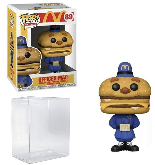 Funko Pop Officer Big Mac #89 Pop Ad Icons McDonalds Vinyl Figure (Includes Funko Pop # 02 Protective Case)