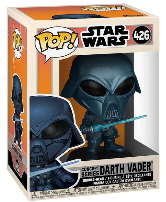 Funko Pop Star Wars Concept Series Darth Vader # 426  (Bundled With Funko Pop # 2 Protective Case)