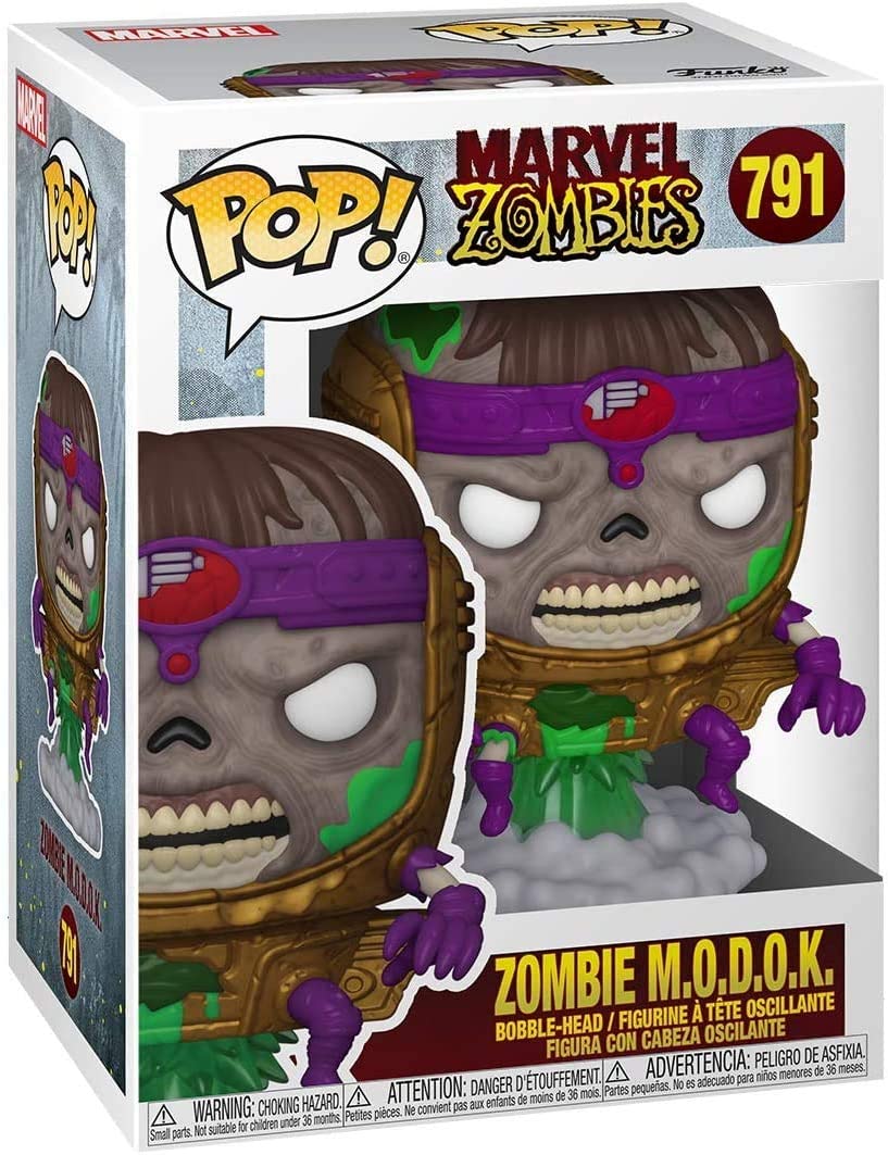 Funko Pop! Marvel Zombies: Zombie M.O.D.O.K. # 791 (Includes Pop Protector Case)