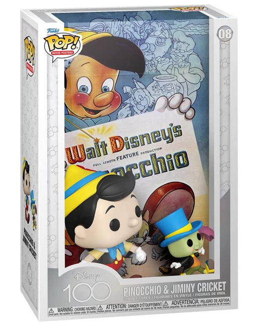 Funko POP! Movie Poster: Disney 100-Pinocchio & Jiminy Cricket # 08