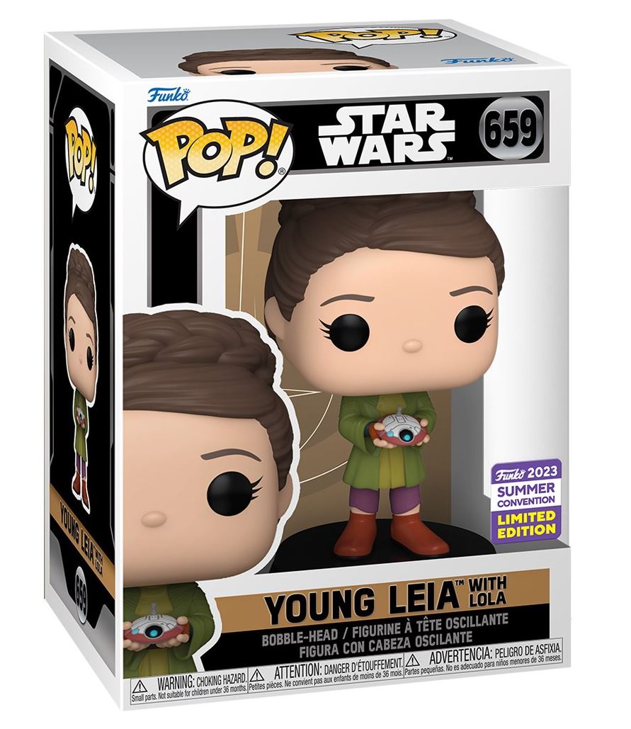 Funko POP!-Star Wars-Young Leia With Lola # 659