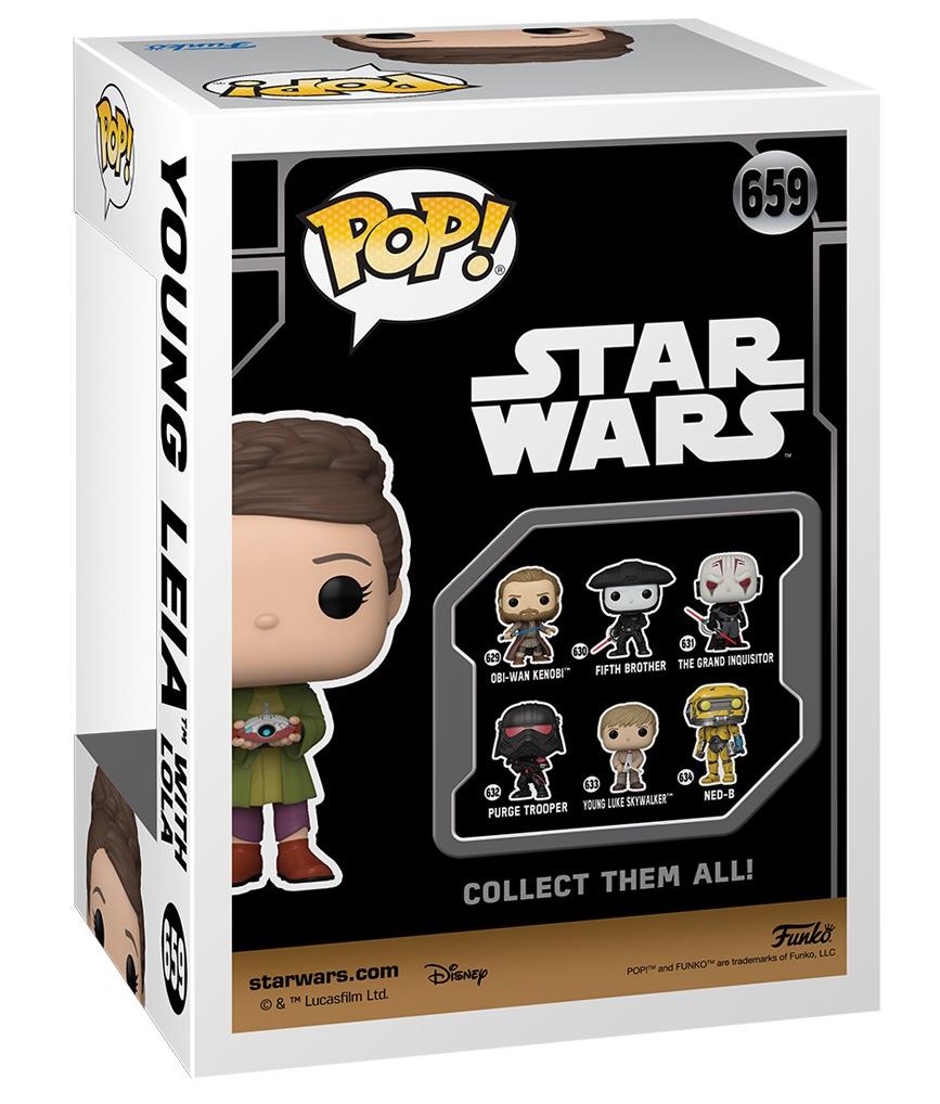 Funko POP!-Star Wars-Young Leia With Lola # 659