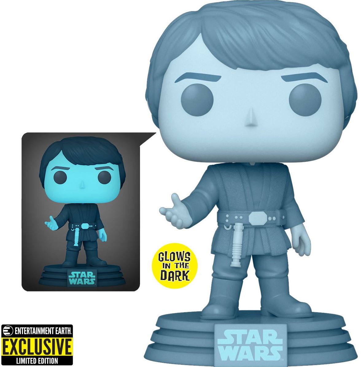 Funko POP! Star Wars-Holographic Luke Skywalker # 615 EE Exclusive