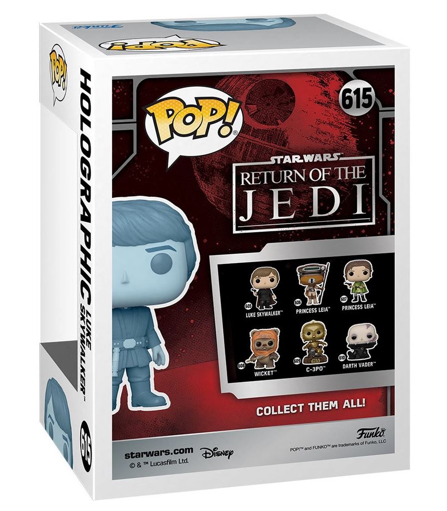 Funko POP! Star Wars-Holographic Luke Skywalker # 615 EE Exclusive