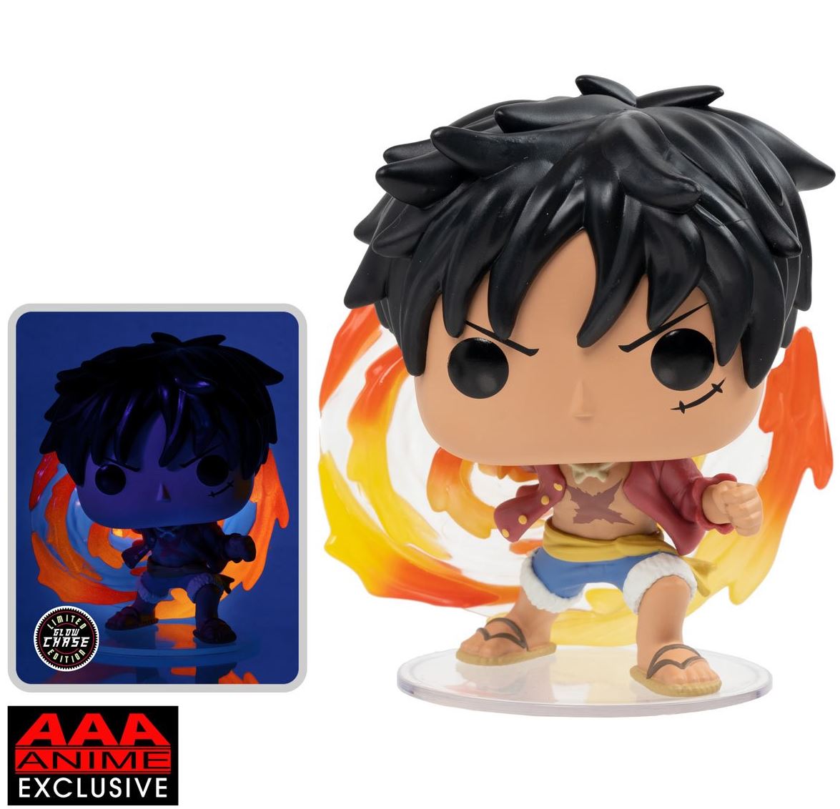 Funko POP!-One Piece-Red Hawk Luffy Bundle #1273 (AAA Anime Exclusive)
