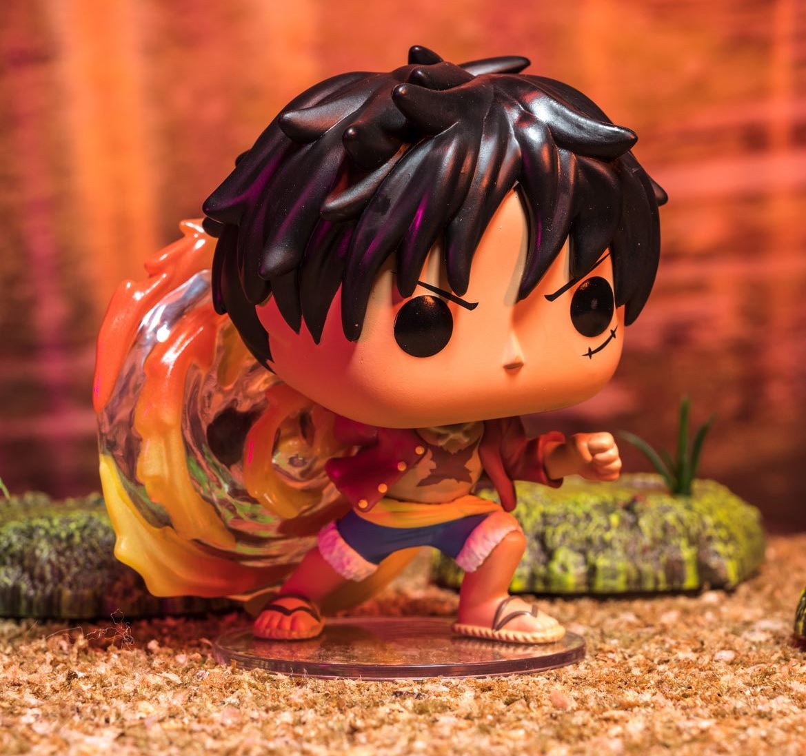 Funko POP!-One Piece-Red Hawk Luffy Bundle #1273 (AAA Anime Exclusive)