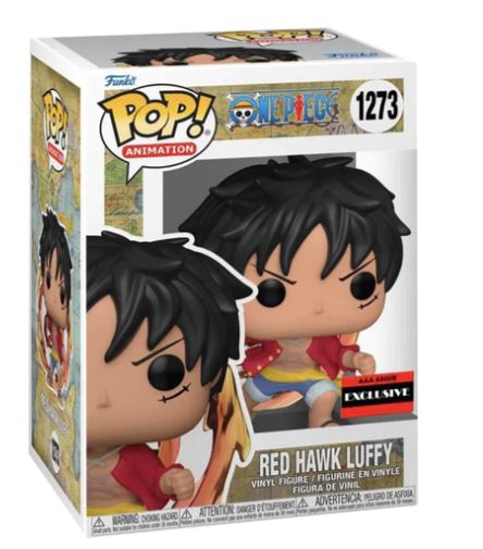 Funko POP!-One Piece-Red Hawk Luffy Bundle #1273 (AAA Anime Exclusive)