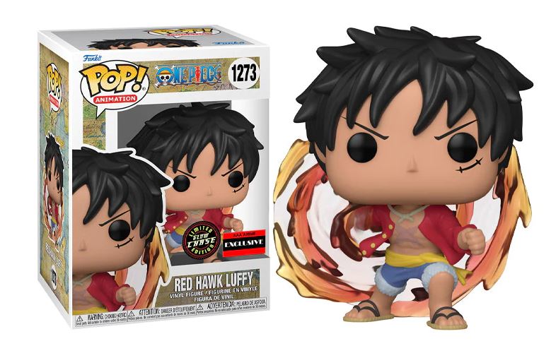 Funko POP!-One Piece-Red Hawk Luffy Bundle #1273 (AAA Anime Exclusive)