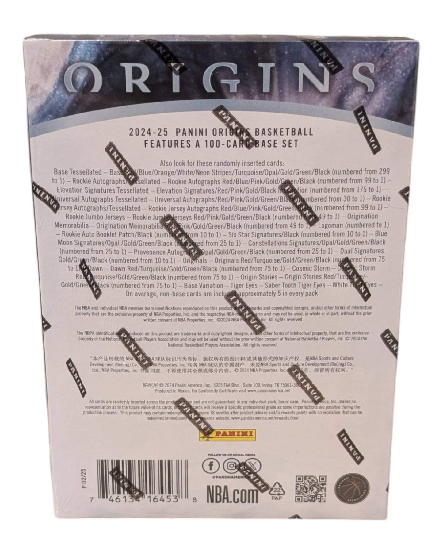 2024-25 Panini Origins Basketball Hobby Box