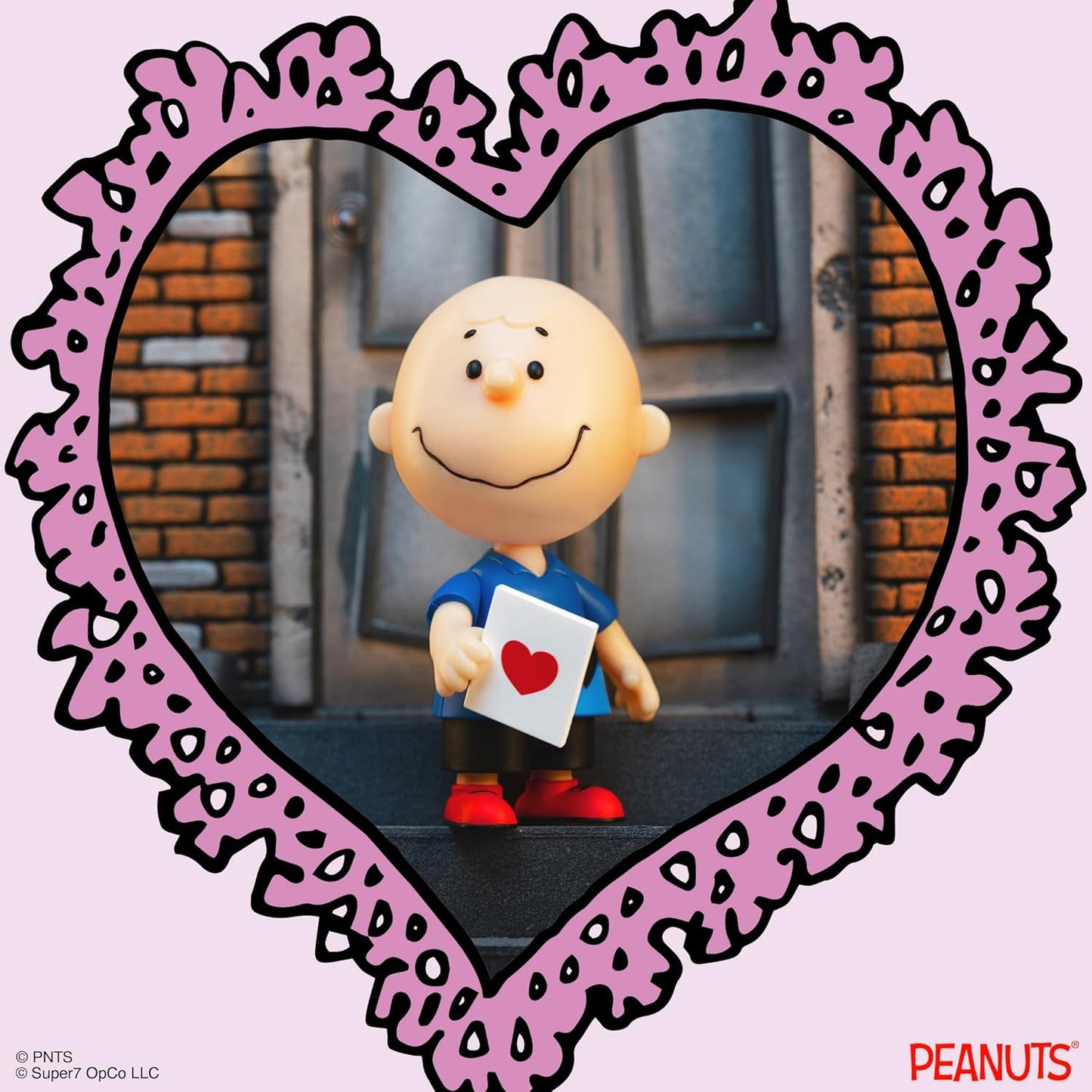 Super7 ReAction Peanuts Charlie Brown Valentine Delivery Reaction Figure