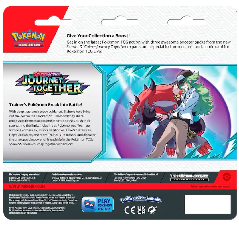 Pokemon Scarlet & Violet Journey Together 3-Pack Blister