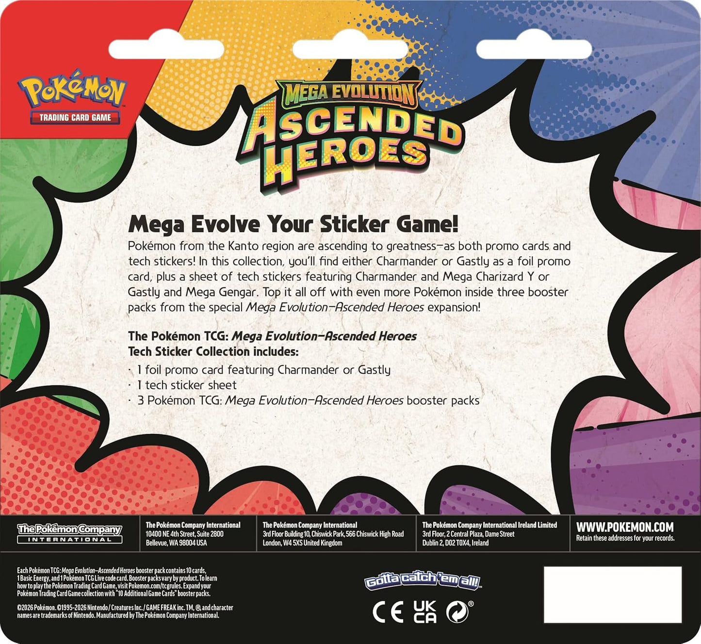 Pokemon TCG: Mega Evolution Ascended Heroes Tech Sticker Collection