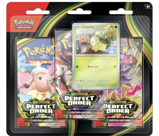 Pokémon TCG: Mega Evolution-Perfect Order 3 Pack Blister Pack (Pre-Order)