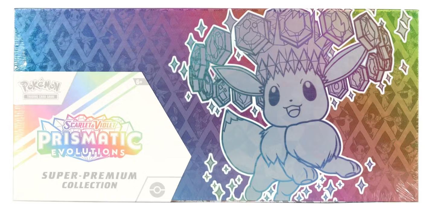 Pokemon Scarlet & Violet Prismatic Evolutions Super-Premium Collection Box