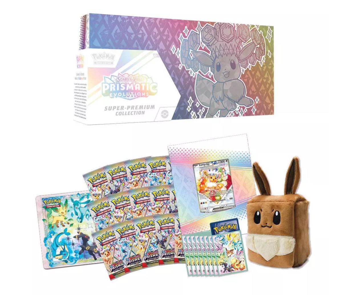 Pokemon Scarlet & Violet Prismatic Evolutions Super-Premium Collection Box