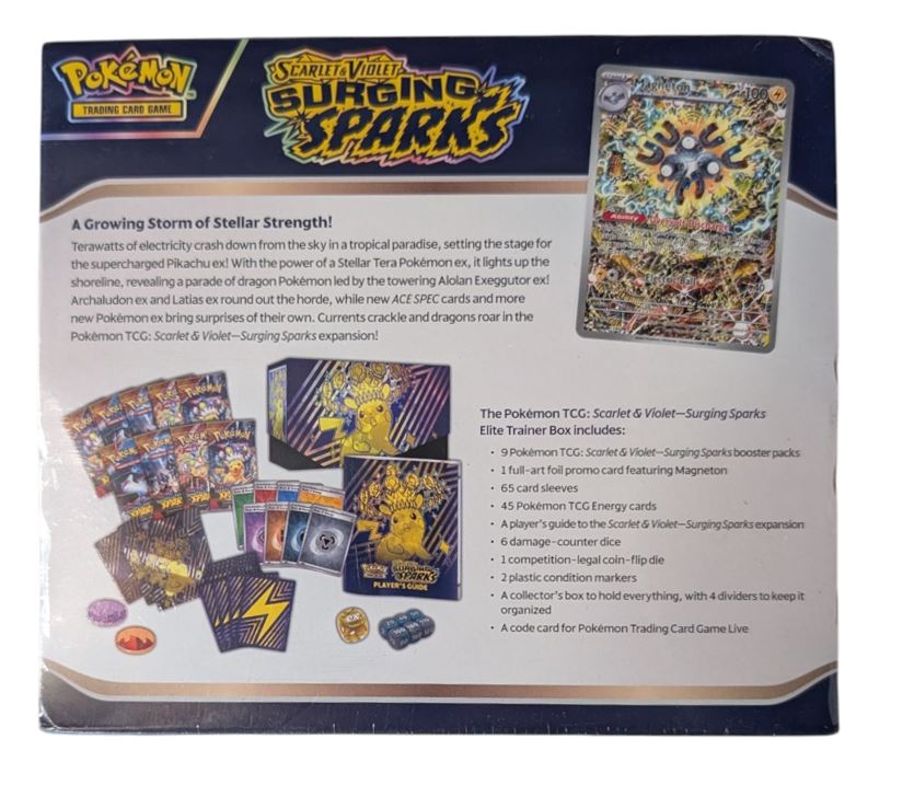 Pokemon Scarlet & Violet Surging Sparks Elite Trainer Box