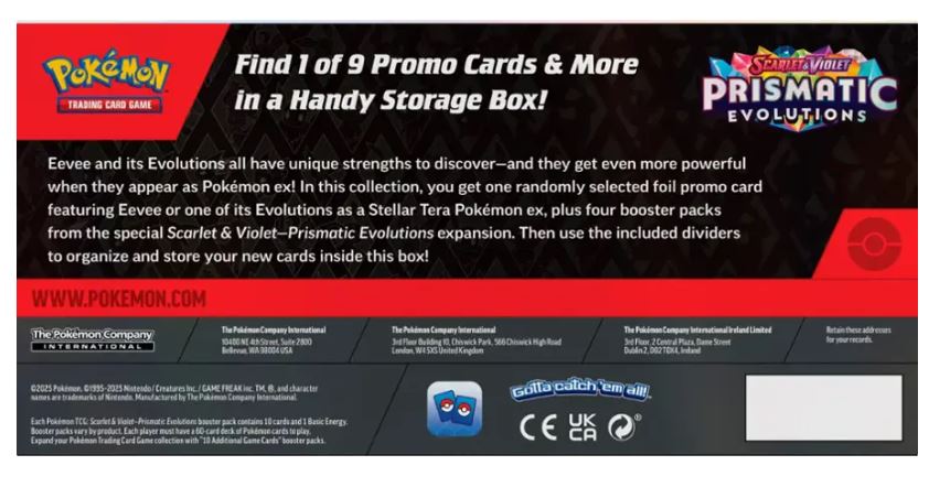 Pokemon Scarlet & Violet Prismatic Evolutions Surprise Box