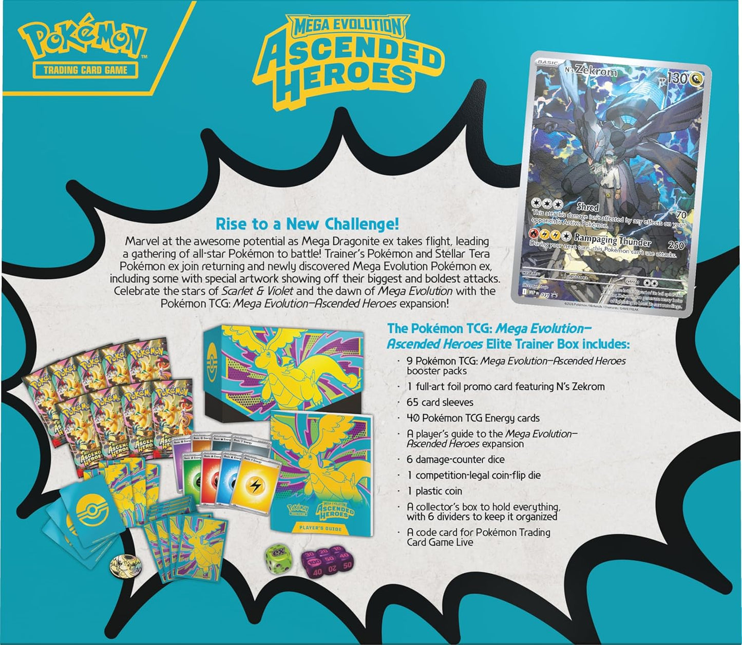 Pokémon TCG: Mega Evolution-Ascended Heroes Elite Trainer Box (Pre-Order)