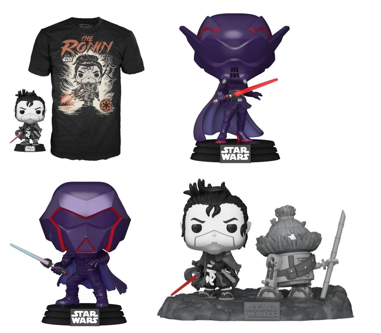 Funko Pop! Star Wars Visions Complete Set of 4