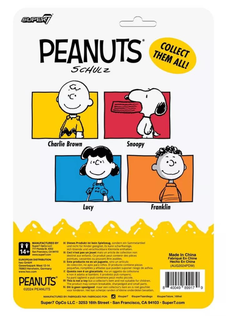 Super7 ReAction Peanuts Wave 7 Charlie Brown Collectible Figure