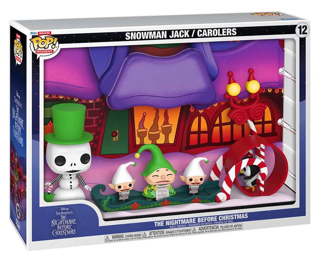 Funko POP! Deluxe Moment-The Nightmare Before Christmas-Snowman Jack/Carolers #12