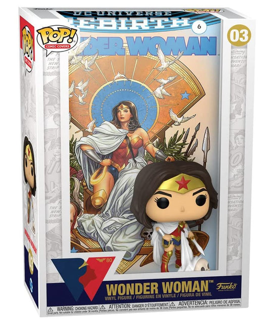 Funko Pop! Vinyl Comic Cover: WW 80th - Wonder Woman (Rebirth) On Throne # 03