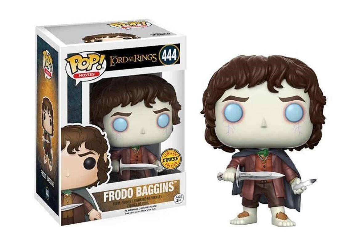 Funko POP! Movies-The Lord Of The Rings-Frodo # 444 Common & Chase Bundle